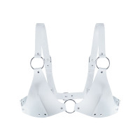 Лиф из натуральной кожи Feral Feelings - Bikini Top White