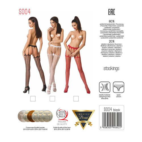 Эротические колготки Passion S004 Красные S/M/L