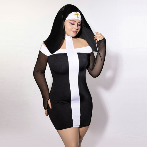 Эротический костюм монашки JSY P61130 Plus Size