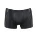 Чоловічі шкіряні боксери з блискавками Passion 049 Short Matt Black L/XL