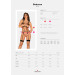 Боди со стрепом с доступом Obsessive Badossa crotchless teddy черный S/M