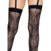 Панчохи-сітка зі швом ззаду Leg Avenue Butterfly back seam this highs One size Black