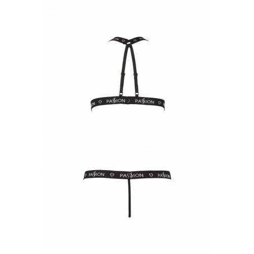 Напівпрозоре боді з вирізами Passion Exclusive Mirajane Body black XXL/XXXL