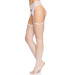 Панчохи-сітка Leg Avenue Net stockings with garter belt пояс, підв’язки White One size