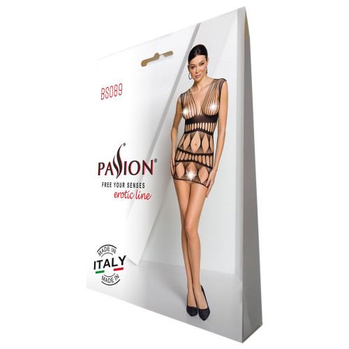 Бодистокинг-платье Passion BS089 black