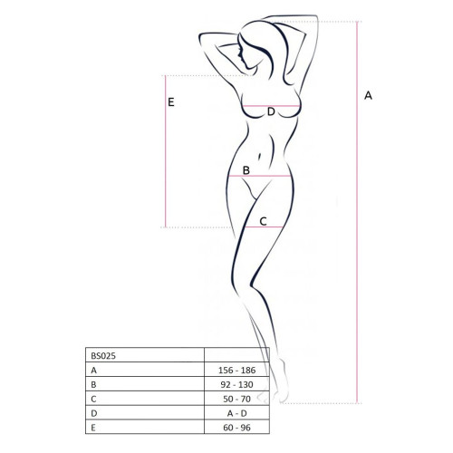 Короткое мини платье Passion BS025 S/XL Белое
