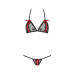 Комплект белья Passion MELISSA BIKINI black XXL/XXXL
