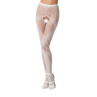 Эротические колготки Passion S007 Белые S/M/L