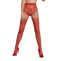 Эротические колготки-бодистокинг Passion ECO S004 red