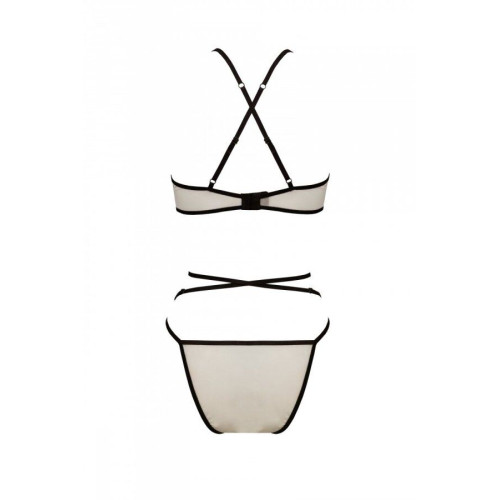 Комплект білизни Passion CHIKA SET, L/XL, cream, топ, трусики