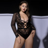 Боди JSY P61139 Black Plus Size
