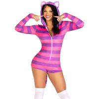 Комбинезон-костюм кошечки Leg Avenue Comfy Cheshire M, с капюшоном