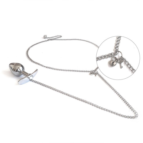 Украшение на тело Art of Sex – Long Wear с металлической анальной пробкой М