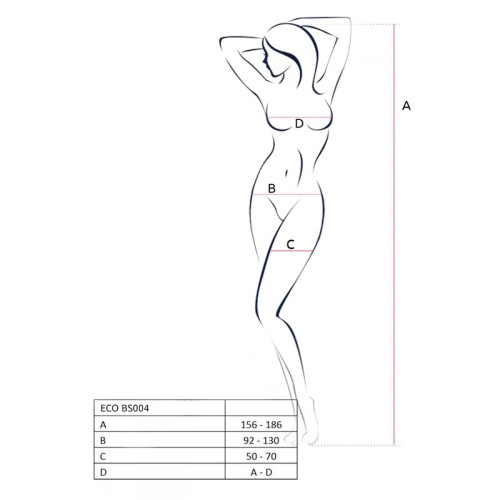 Бодістокінг Passion ECO BS004 black, відкритий доступ