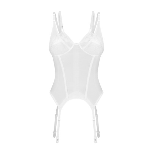 Корсет Obsessive Arrowel White corset S/M