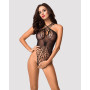 Бодистокинг с большой и мелкой сеткой Obsessive B118 teddy черный S/M/L