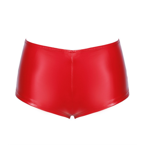 Шорти Noir Handmade F356 Red powerwetlook shorts - 3XL