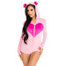 Комбінезон «Солодкий ведмедик» Leg Avenue Sweetheart Bear Velvet Romper XS