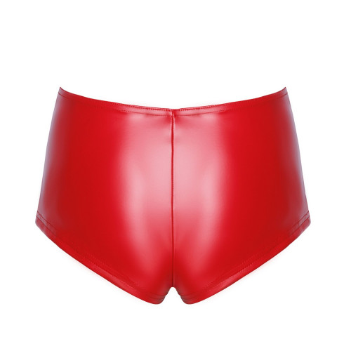 Шорти Noir Handmade F356 Red powerwetlook shorts - 3XL