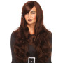 Волнистый парик с косой челкой Leg Avenue Long Wavy Wig 68 см, коричневый