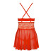 Бэби-долл Obsessive 838-BAB-3 babydoll & thong red L/XL