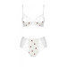 Еротичний комплект з малюнком Passion LOVELIA BIKINI white XXL/XXXL