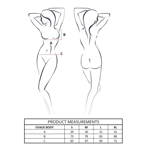 Боди Passion EVALIE BODY white L