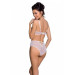 Еротичний комплект з малюнком Passion LOVELIA BIKINI white XXL/XXXL