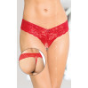 Жіночі трусики SoftLine Thongs 2440 Червоні S/M