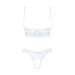 Еротичний комплект Obsessive Heavenlly 2-pcs cupless set XL/2XL, відкриті груди, з доступом