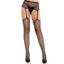 Колготки-панчохи Leg Avenue Backseam Net Stockings з поясом для панчіх, один розмір, чорні