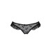Трусики с оборками Passion Exclusive DONIA THONG black XXL/XXXL