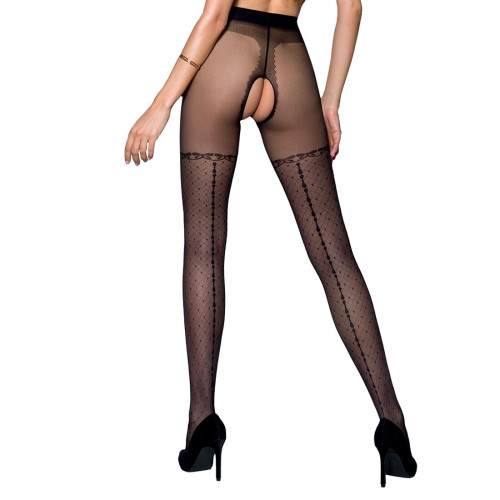 Колготки з відкритим доступом Passion TIOPEN 014 black 1/2 (20 den)