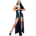 Костюм монашки-грешницы Leg Avenue Sultry Sinner S, платье, головной убор, воротник