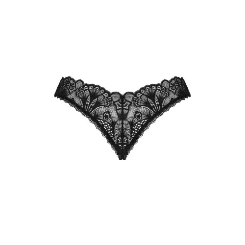 трусики Obsessive Donna Dream crotchless thong черные XS/S