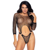 Эротическое боди Leg Avenue Top bodysuit with thong back Black