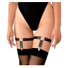 Гартеры для чулок из натуральной кожи Art of Sex Paula 2 шт, Черные
