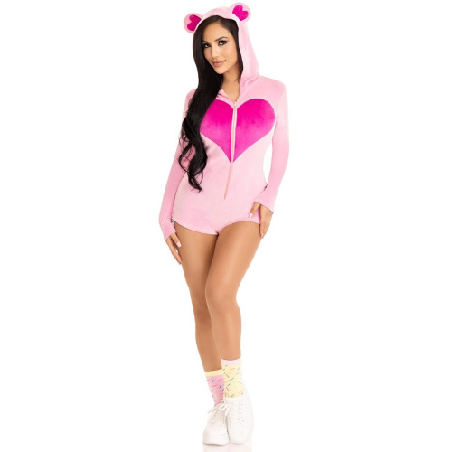 Комбінезон «Солодкий ведмедик» Leg Avenue Sweetheart Bear Velvet Romper XS