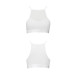 Спортивный топ с прозрачной вставкой Passion PS006 TOP L, white