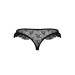 Трусики с оборками Passion Exclusive DONIA THONG black XXL/XXXL
