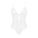 Эротическое полупрозрачное боди Obsessive Heavenlly crotchless teddy белый XS/S