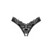 трусики Obsessive Donna Dream crotchless thong черные XS/S