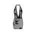 Платье Noir Handmade F313 Mythos, S, black, прозрачное, мини, открытая спина, декор из стразов