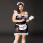 Еротичний костюм покоївки JSY P71107 Чорний Plus Size