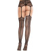 Колготки-панчохи Leg Avenue Backseam Net Stockings з поясом для панчіх, один розмір, чорні