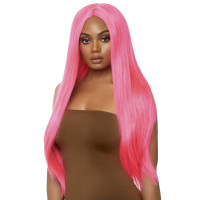 Парик Leg Avenue 33″ Long straight center part wig neon pink Парик Leg Avenue 33″ Long straight center part wig neon pink