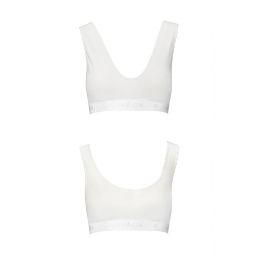 Спортивный топ из эластичного хлопка Passion PS005 TOP M, white