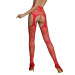 Еротичні колготки-бодістокінг Passion ECO S001 red