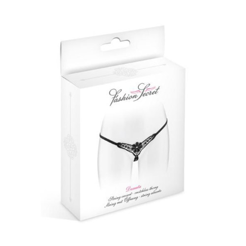 Трусики-стринги Fashion Secret DANUTA Черные S/L
