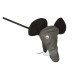 Мужские стринги Слон со звуком OOTB Elephant undies with elephant sound, black - one size